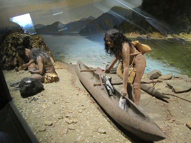 Maori leefstijl in museum